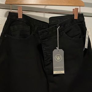 High rise ankle jeans